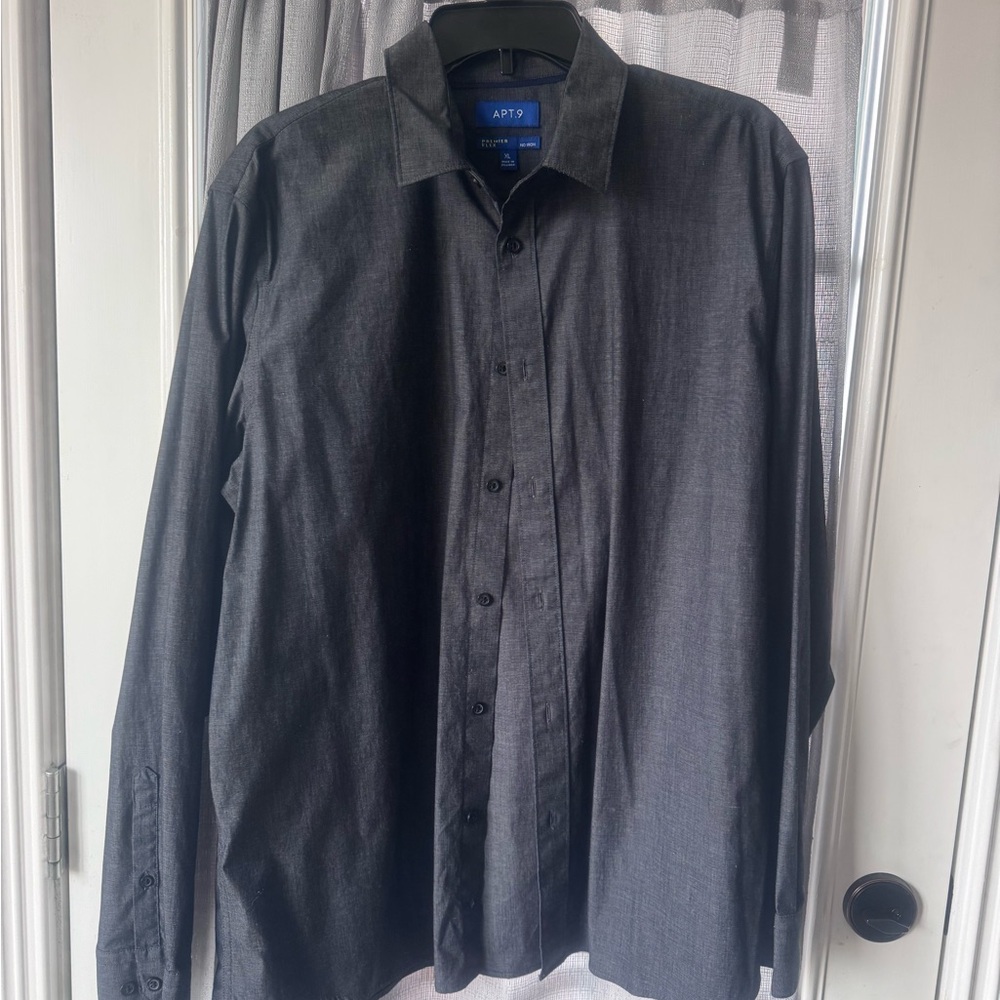 Apt. 9 Men's Charcoal Dress Shirt